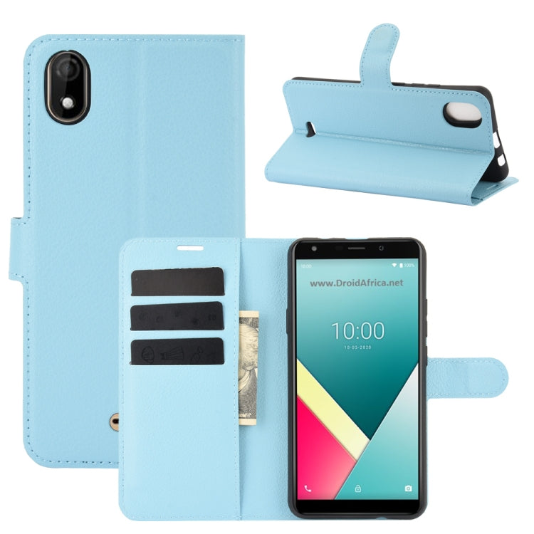 For WIKO Y61 Litchi Texture Horizontal Flip Protective Case with Holder & Card Slots & Wallet