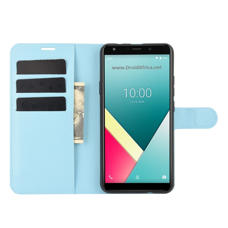 For WIKO Y61 Litchi Texture Horizontal Flip Protective Case with Holder & Card Slots & Wallet