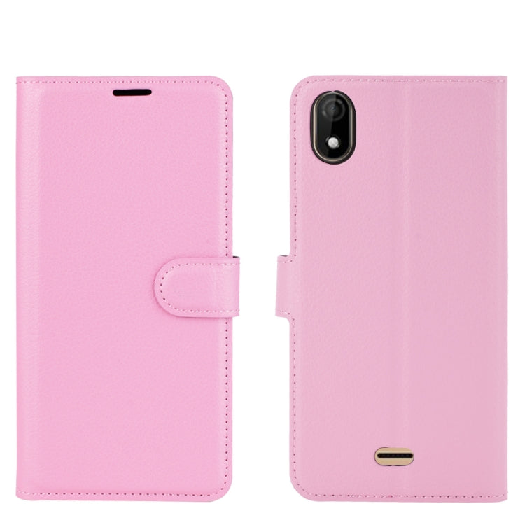 For WIKO Y61 Litchi Texture Horizontal Flip Protective Case with Holder & Card Slots & Wallet