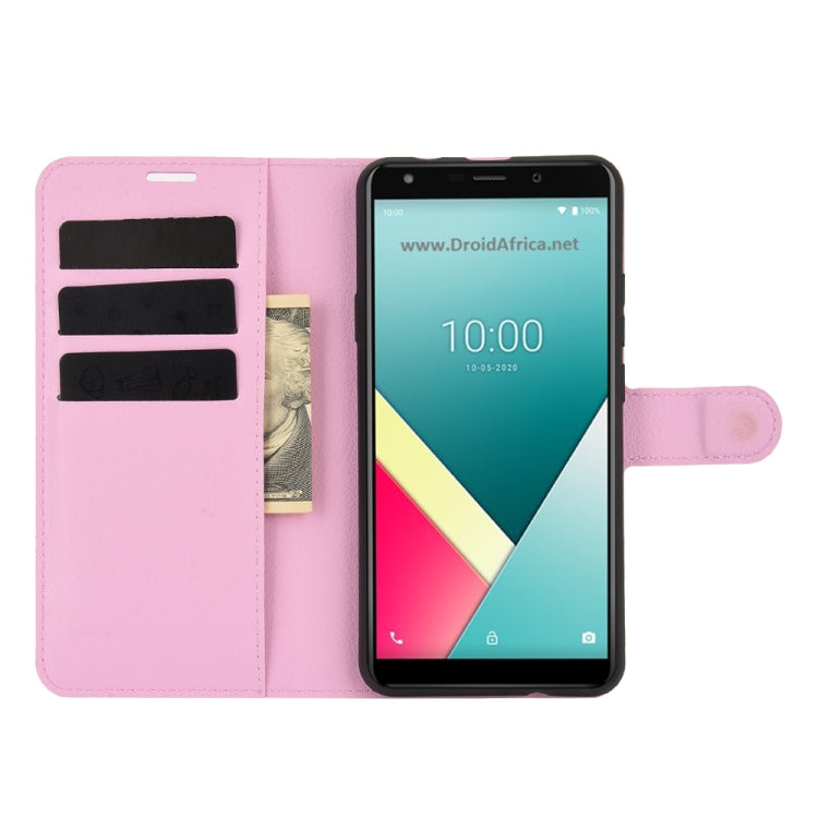 For WIKO Y61 Litchi Texture Horizontal Flip Protective Case with Holder & Card Slots & Wallet