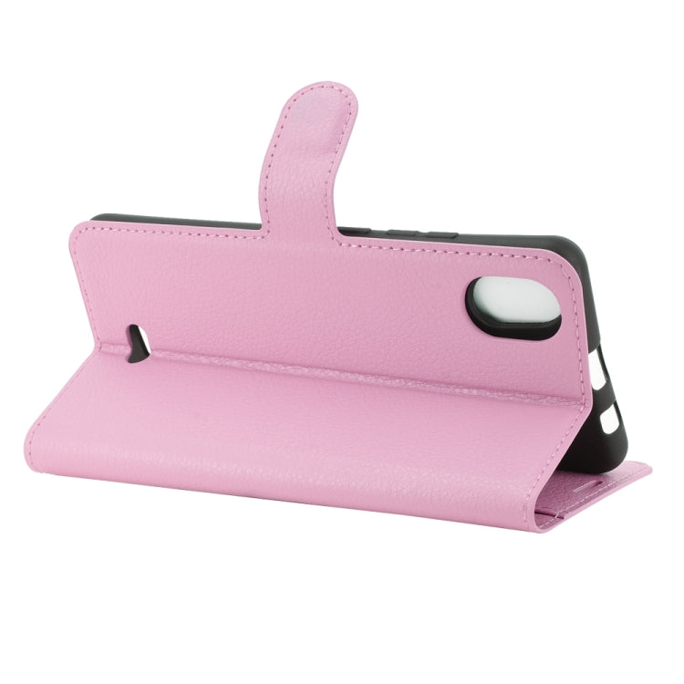 For WIKO Y61 Litchi Texture Horizontal Flip Protective Case with Holder & Card Slots & Wallet