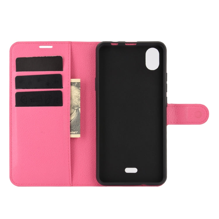 For WIKO Y61 Litchi Texture Horizontal Flip Protective Case with Holder & Card Slots & Wallet