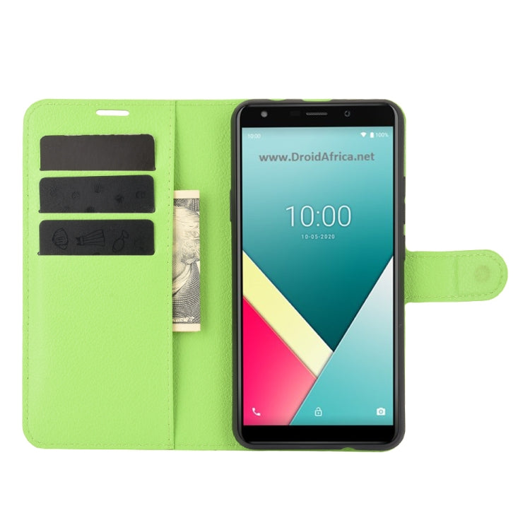 For WIKO Y61 Litchi Texture Horizontal Flip Protective Case with Holder & Card Slots & Wallet