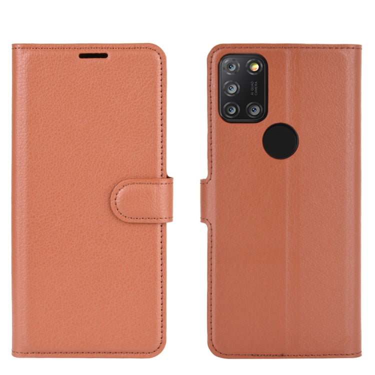 For Alcatel 3X 2020 Litchi Texture Horizontal Flip Protective Case with Holder & Card Slots & Wallet