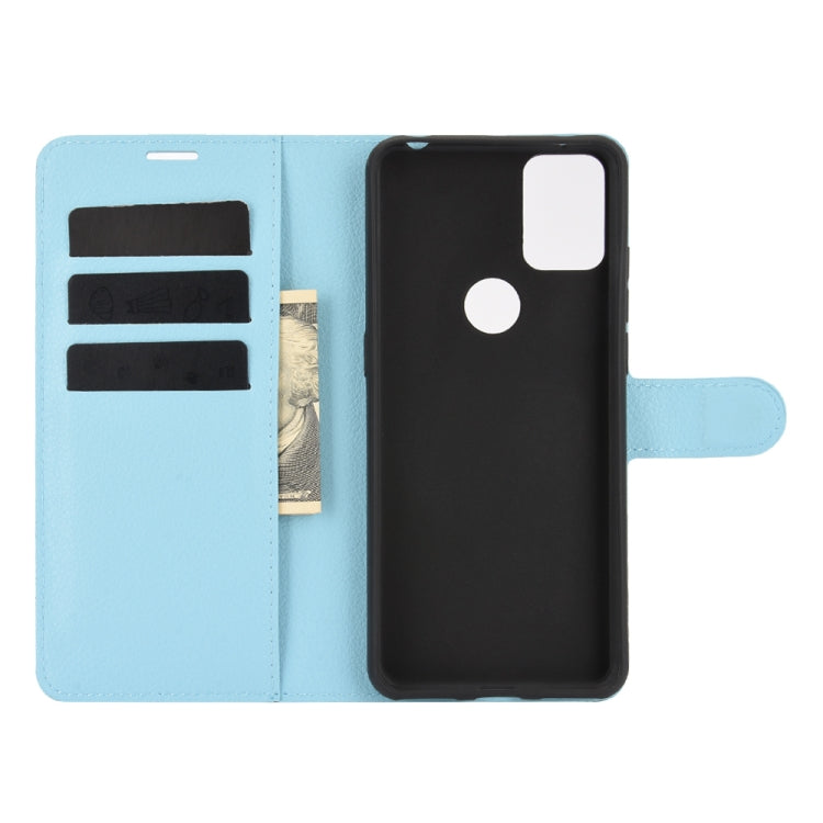 For Alcatel 3X 2020 Litchi Texture Horizontal Flip Protective Case with Holder & Card Slots & Wallet