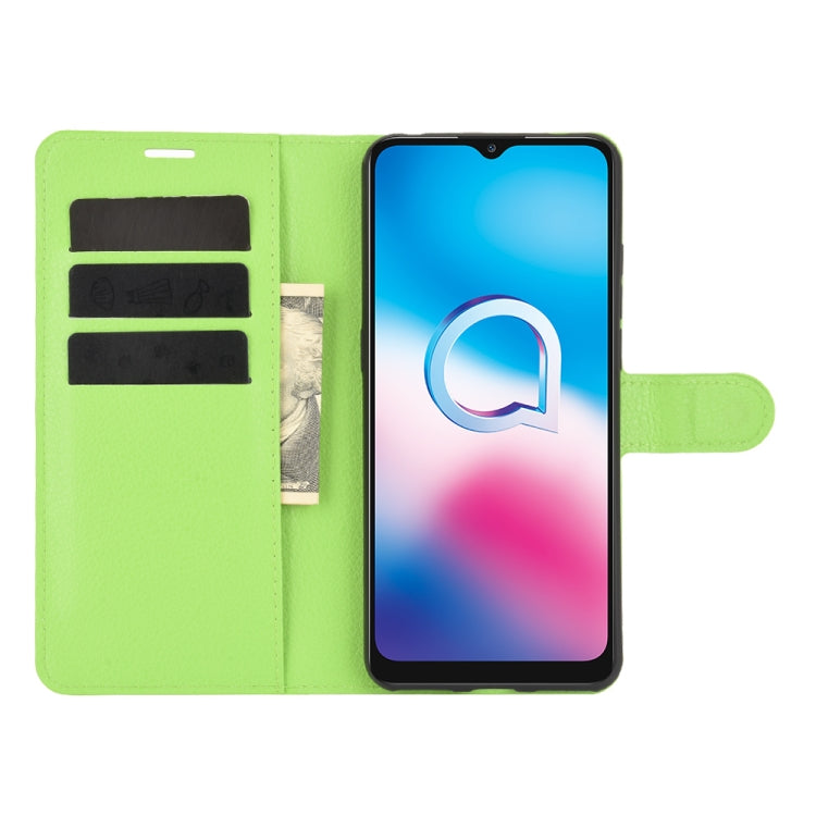 For Alcatel 3X 2020 Litchi Texture Horizontal Flip Protective Case with Holder & Card Slots & Wallet