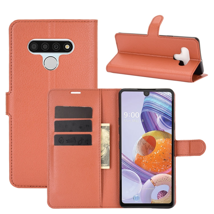 For LG Stylo 6 Litchi Texture Horizontal Flip Protective Case with Holder & Card Slots & Wallet