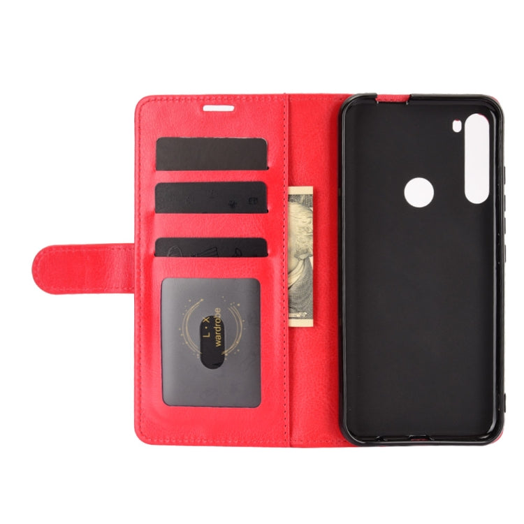 For Motorola One Fusion+ R64 Texture Single Horizontal Flip Protective Case with Holder & Card Slots & Wallet& Photo Frame