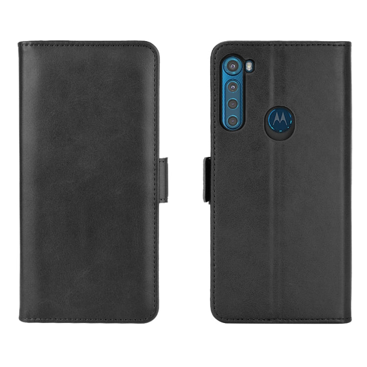 For Motorola One Fusion+ Dual-side Magnetic Buckle Horizontal Flip Leather Case with Holder & Card Slots & Wallet