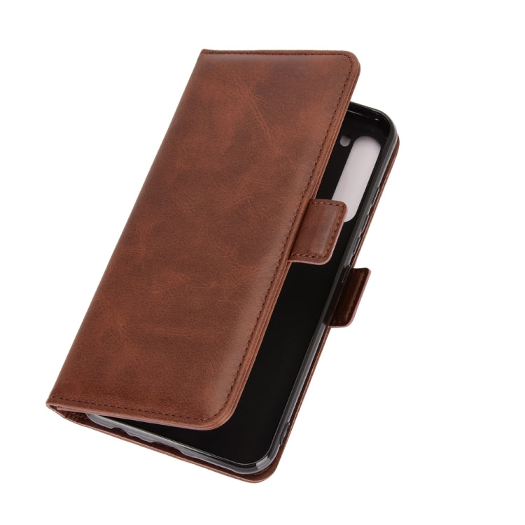 For Motorola One Fusion+ Dual-side Magnetic Buckle Horizontal Flip Leather Case with Holder & Card Slots & Wallet