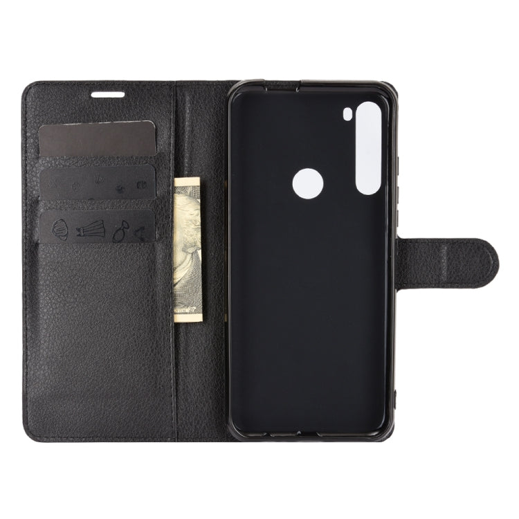 For Motorola One Fusion+ Litchi Texture Horizontal Flip Protective Case with Holder & Card Slots & Wallet