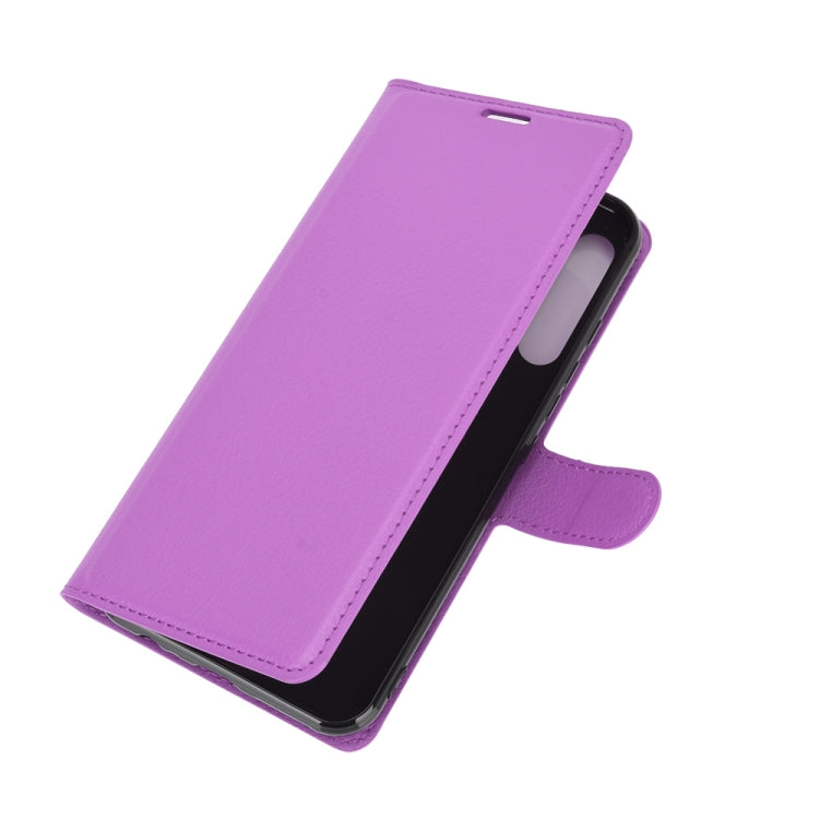 For Motorola One Fusion+ Litchi Texture Horizontal Flip Protective Case with Holder & Card Slots & Wallet