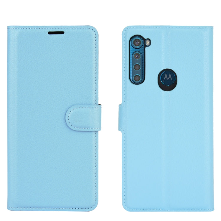 For Motorola One Fusion+ Litchi Texture Horizontal Flip Protective Case with Holder & Card Slots & Wallet