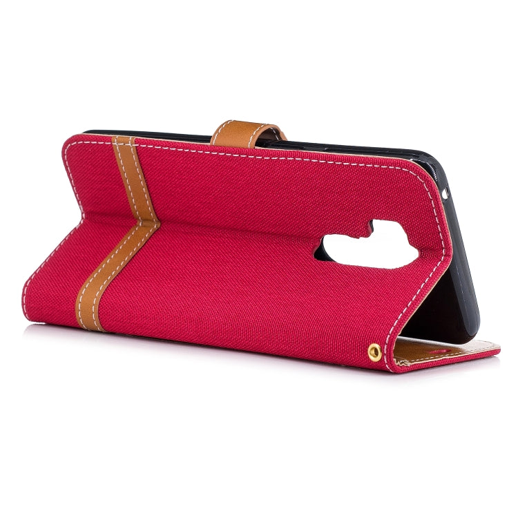 Color Matching Denim Texture Leather Case for LG G7, with Holder & Card Slots & Wallet & Lanyard