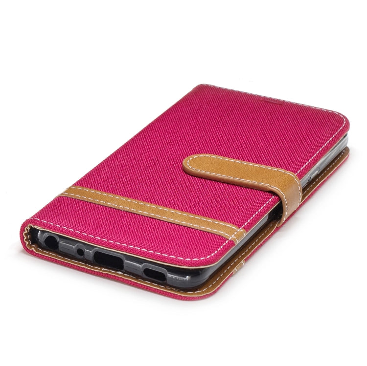 Color Matching Denim Texture Leather Case for LG G7, with Holder & Card Slots & Wallet & Lanyard