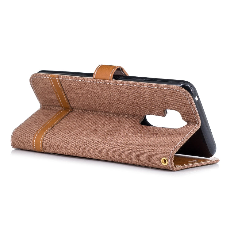 Color Matching Denim Texture Leather Case for LG G7, with Holder & Card Slots & Wallet & Lanyard