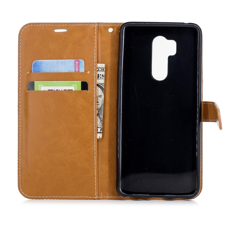 Color Matching Denim Texture Leather Case for LG G7, with Holder & Card Slots & Wallet & Lanyard