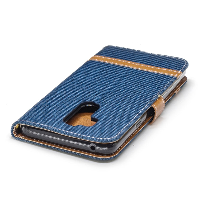Color Matching Denim Texture Leather Case for LG G7, with Holder & Card Slots & Wallet & Lanyard