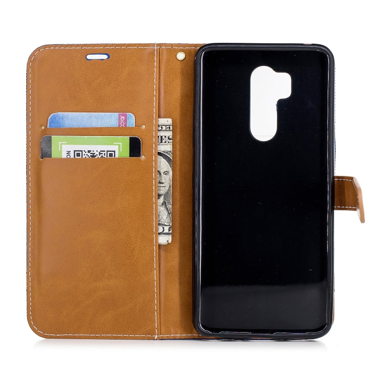 Color Matching Denim Texture Leather Case for LG G7, with Holder & Card Slots & Wallet & Lanyard