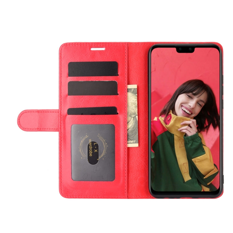 For Huawei Y8S R64 Texture Single Horizontal Flip Protective Case with Holder & Card Slots & Wallet& Photo Frame