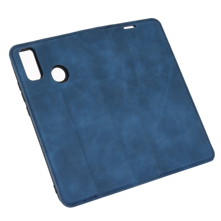 For Huawei Y8S Retro-skin Business Magnetic Suction Leather Case with Holder & Card Slots & Wallet