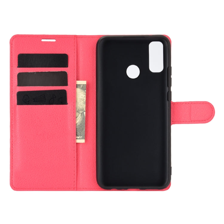 For Huawei Y8S Litchi Texture Horizontal Flip Protective Case with Holder & Card Slots & Wallet
