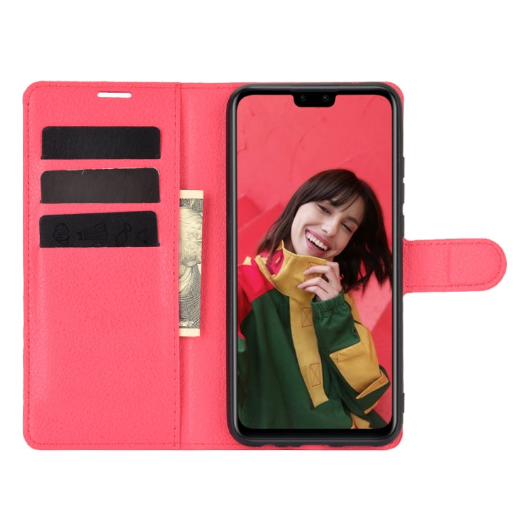 For Huawei Y8S Litchi Texture Horizontal Flip Protective Case with Holder & Card Slots & Wallet