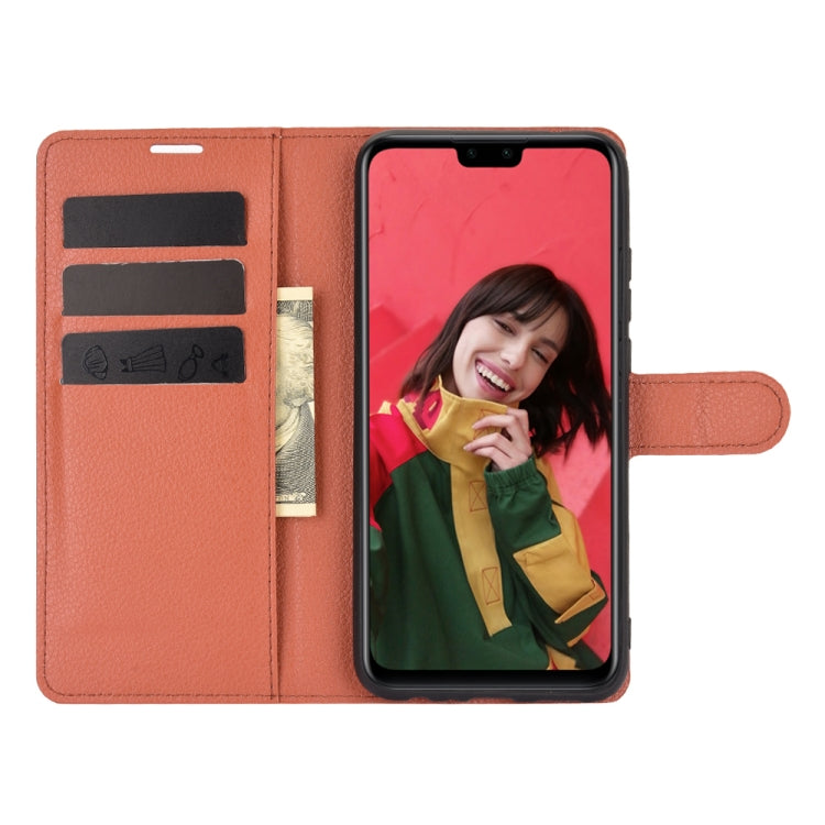 For Huawei Y8S Litchi Texture Horizontal Flip Protective Case with Holder & Card Slots & Wallet