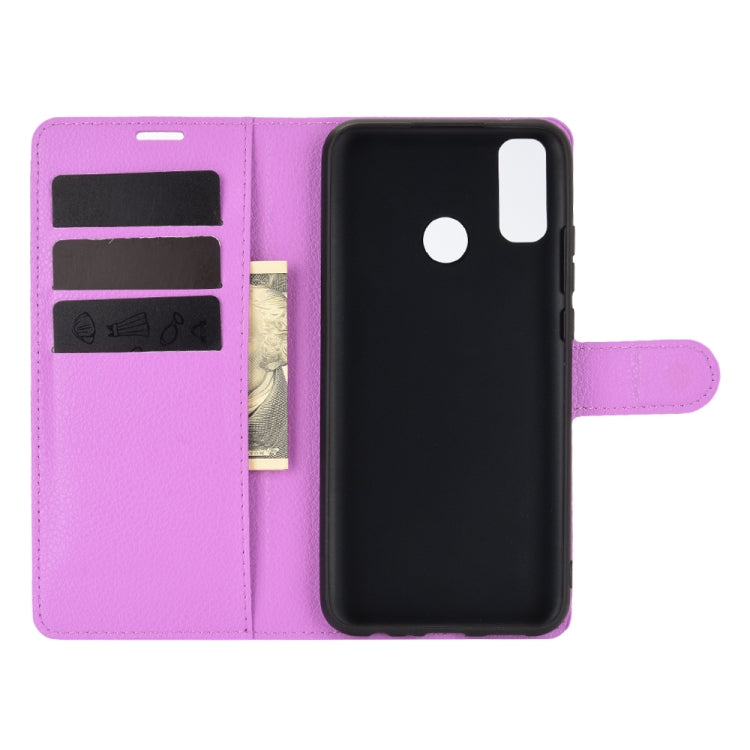 For Huawei Y8S Litchi Texture Horizontal Flip Protective Case with Holder & Card Slots & Wallet
