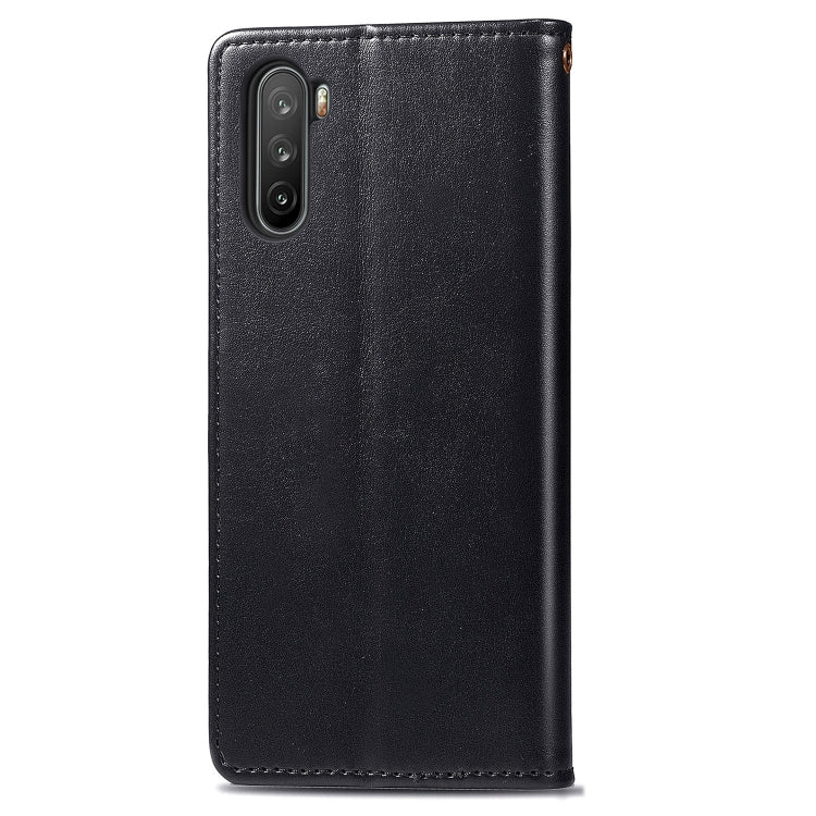 For Huawei Mate 40 Lite/Maimang 9 Solid Color Leather Buckle Phone Case with Lanyard & Photo Frame & Card Slot & Wallet & Stand Function