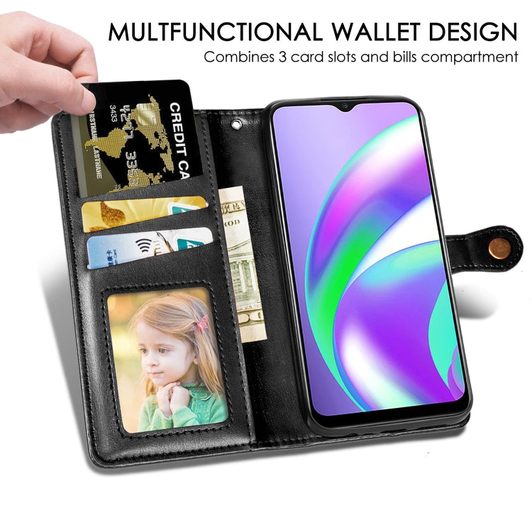 For OPPO A92s Solid Color Leather Buckle Phone Case with Lanyard & Photo Frame & Card Slot & Wallet & Stand Function