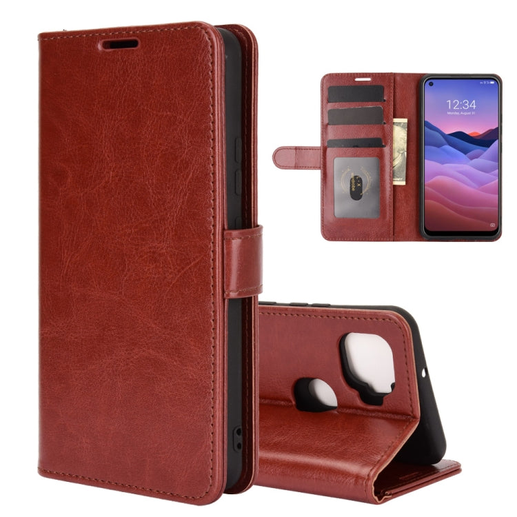 For ZTE A1 ZTG01 (Japanese version) R64 Texture Single Horizontal Flip Protective Case with Holder & Card Slots & Wallet& Photo Frame