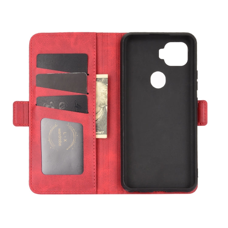 For ZTE A1 ZTG01 Japanese version Dual-side Magnetic Buckle Horizontal Flip Leather Case with Holder & Card Slots & Wallet