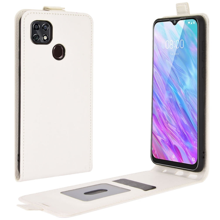 For ZTE Blade 10 Smart/ Blade 20 R64 Texture Single Vertical Flip Leather Protective Case with Card Slots & Photo Frame