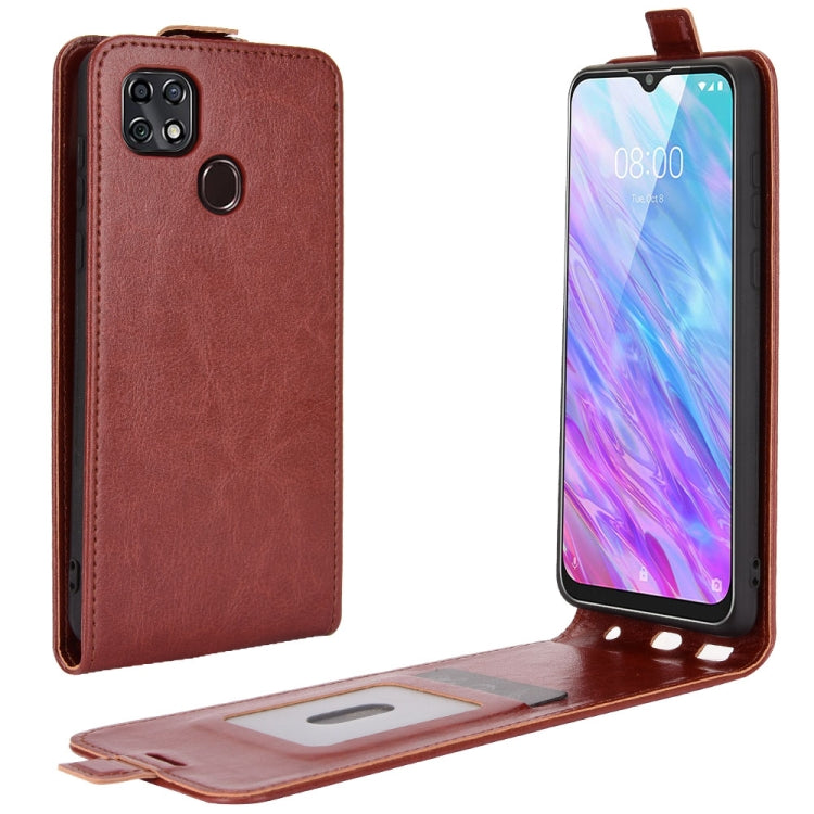 For ZTE Blade 10 Smart/ Blade 20 R64 Texture Single Vertical Flip Leather Protective Case with Card Slots & Photo Frame