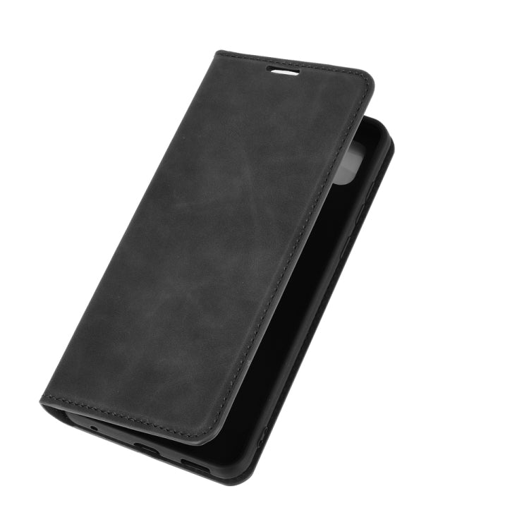 For ZTE Blade 10 Smart / Blade 20 Retro-skin Business Magnetic Suction Leather Case with Holder & Card Slots & Wallet