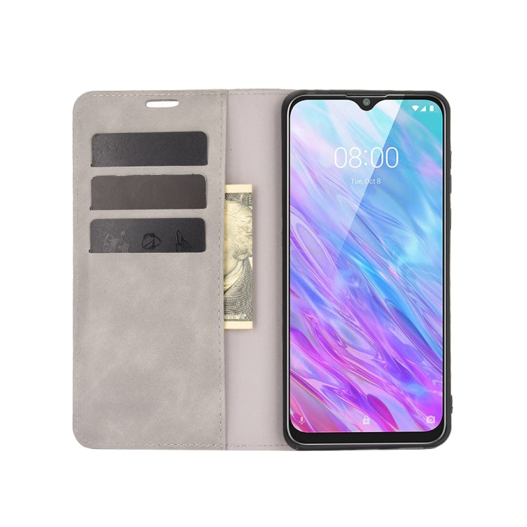 For ZTE Blade 10 Smart / Blade 20 Retro-skin Business Magnetic Suction Leather Case with Holder & Card Slots & Wallet