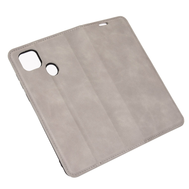 For ZTE Blade 10 Smart / Blade 20 Retro-skin Business Magnetic Suction Leather Case with Holder & Card Slots & Wallet