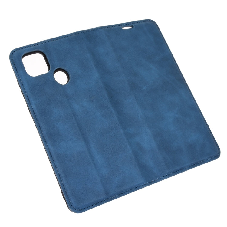 For ZTE Blade 10 Smart / Blade 20 Retro-skin Business Magnetic Suction Leather Case with Holder & Card Slots & Wallet