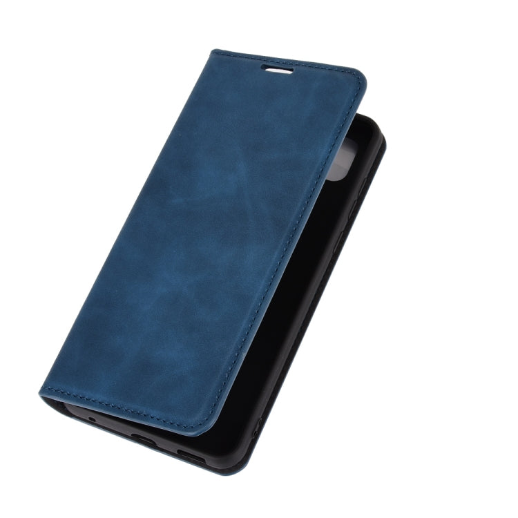 For ZTE Blade 10 Smart / Blade 20 Retro-skin Business Magnetic Suction Leather Case with Holder & Card Slots & Wallet