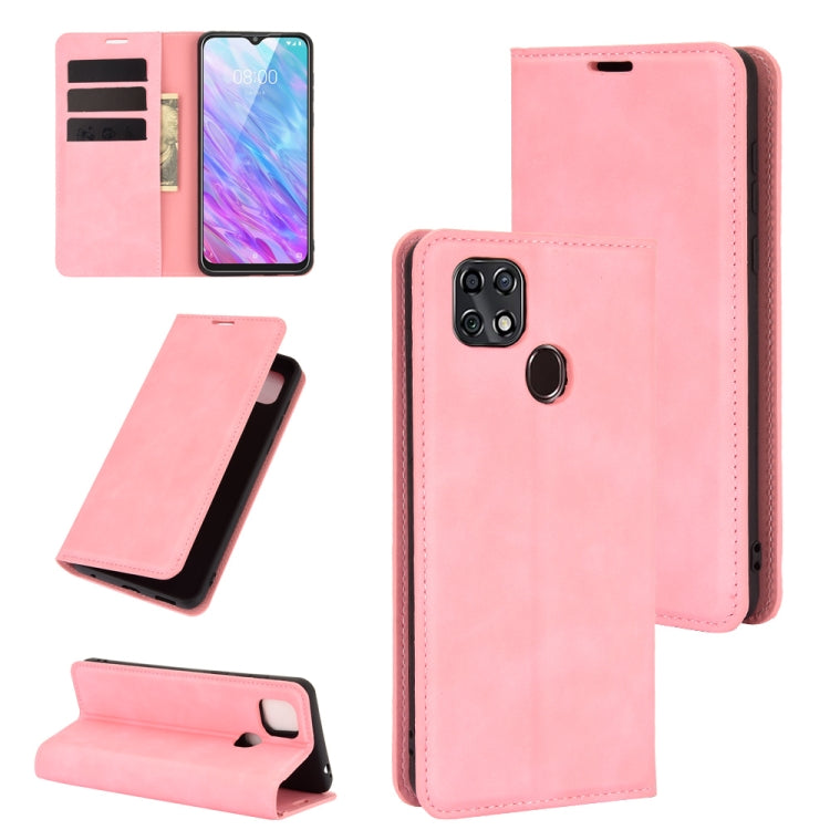 For ZTE Blade 10 Smart / Blade 20 Retro-skin Business Magnetic Suction Leather Case with Holder & Card Slots & Wallet