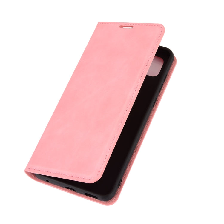 For ZTE Blade 10 Smart / Blade 20 Retro-skin Business Magnetic Suction Leather Case with Holder & Card Slots & Wallet
