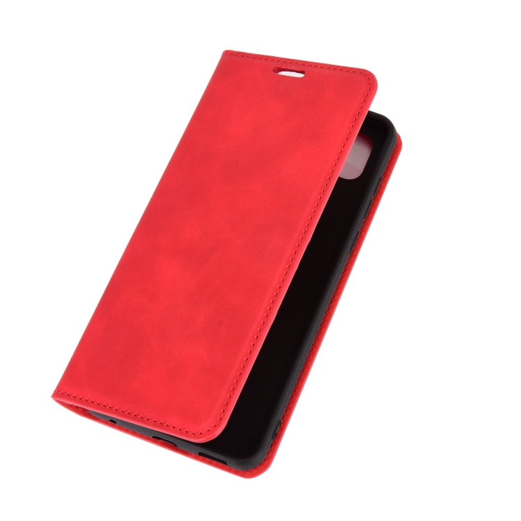 For ZTE Blade 10 Smart / Blade 20 Retro-skin Business Magnetic Suction Leather Case with Holder & Card Slots & Wallet