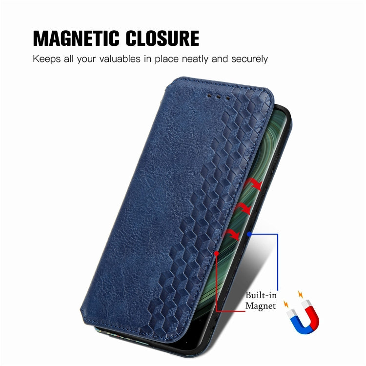 For Xiaomi Mi 10 Ultra Cubic Grid Pressed Horizontal Flip Magnetic PU Leather Case with Holder & Card Slots & Wallet