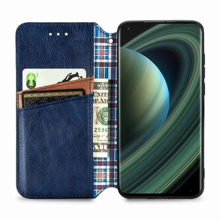 For Xiaomi Mi 10 Ultra Cubic Grid Pressed Horizontal Flip Magnetic PU Leather Case with Holder & Card Slots & Wallet