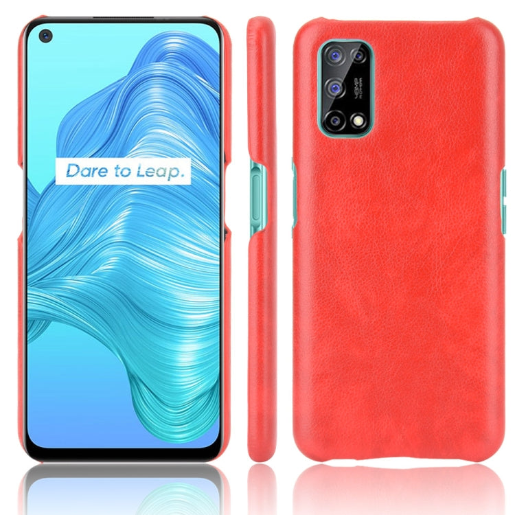 For OPPO Realme V5 5G Shockproof Litchi Texture PC + PU Case