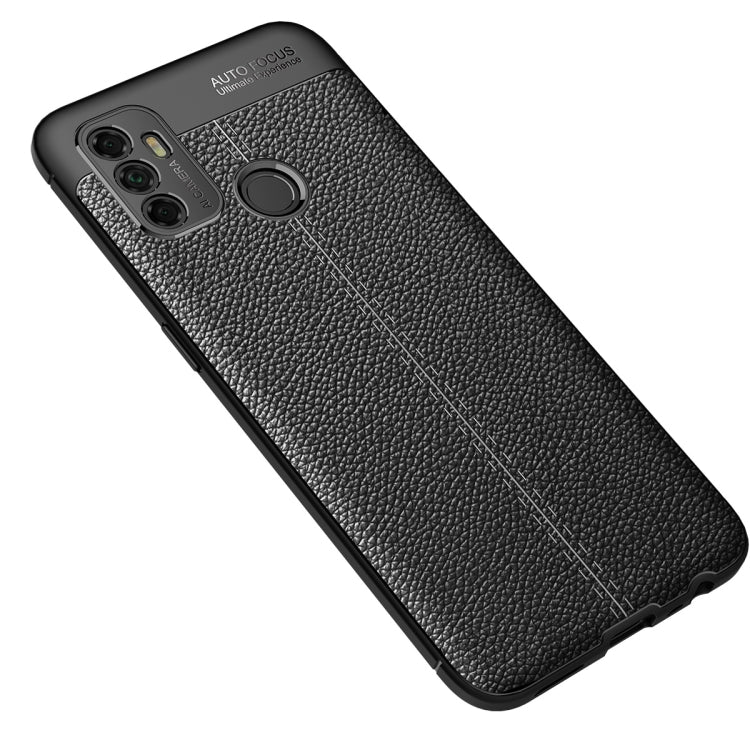 For OPPO A53 (2020) Litchi Texture TPU Shockproof Case