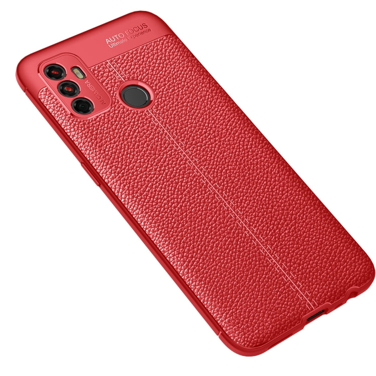For OPPO A53 (2020) Litchi Texture TPU Shockproof Case