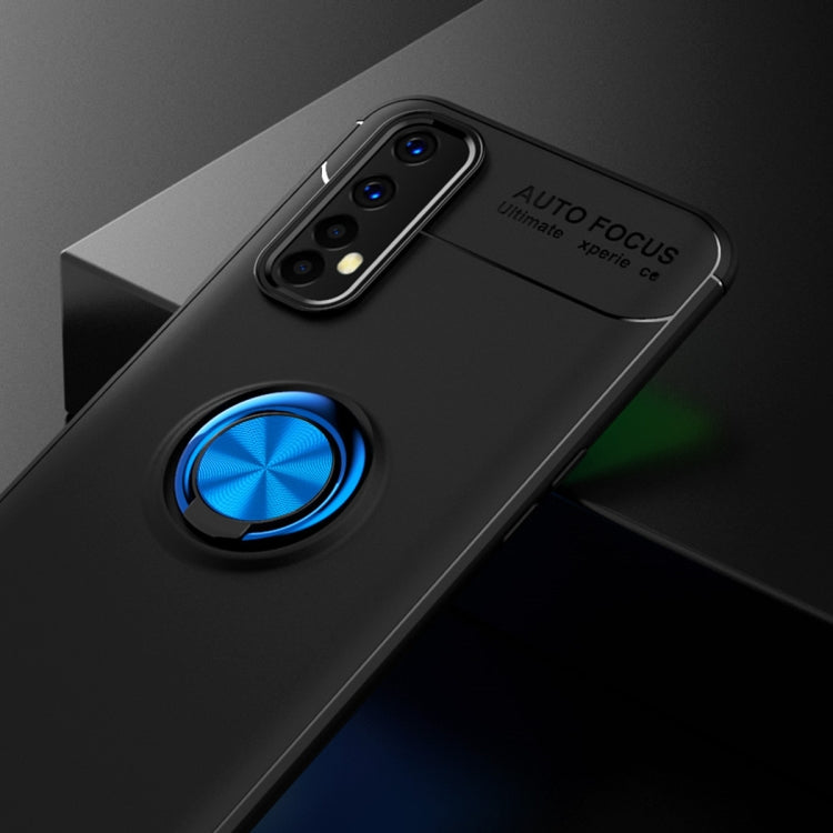 For OPPO Realme 7 Metal Ring Holder 360 Degree Rotating TPU Case