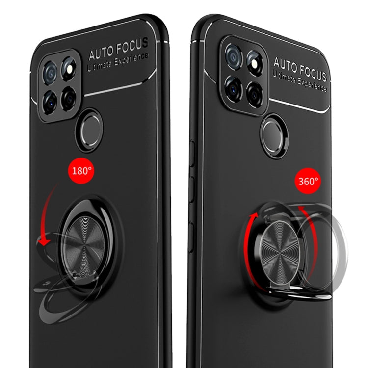 For OPPO Realme V3 Metal Ring Holder 360 Degree Rotating TPU Case